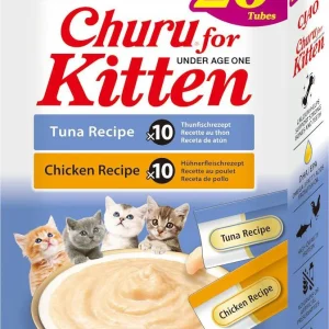 INABA Churu dla kociąt - mix z kurczakiem i tuńczykiem 20x14g