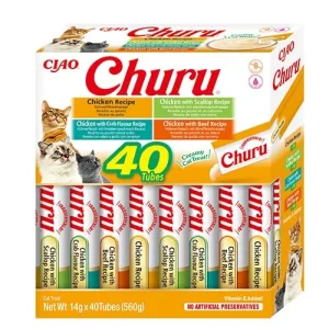 INABA Churu dla kota - mix smaków z kurczakiem 40x14g