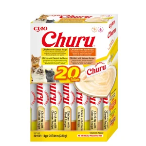 INABA Churu dla kota - mix z kurczakiem i wołowiną 20x14g
