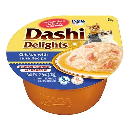 INABA – DASHI -PRZYSMAK DLA KOTA O SMAKU KURCZAKA Z TUŃCZYKIEM