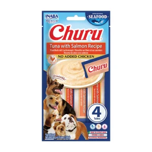 INABA Dog Churu (fish based) salmon veget 4x14g (56g)
