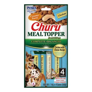 INABA Dog Meal Topper Chicken With Cheese Recipe 4x14 (56g)