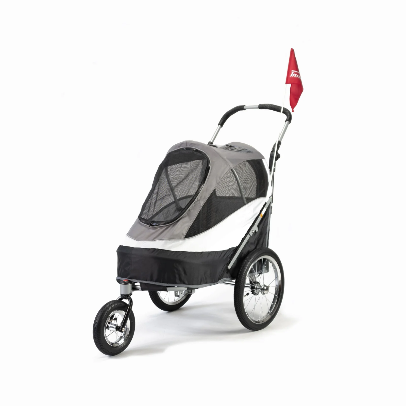 INNOPET WÓZEK DO ROWERU DLA PSA SPORTY DOG TRAILER DELUXE CZARNY/SZARY