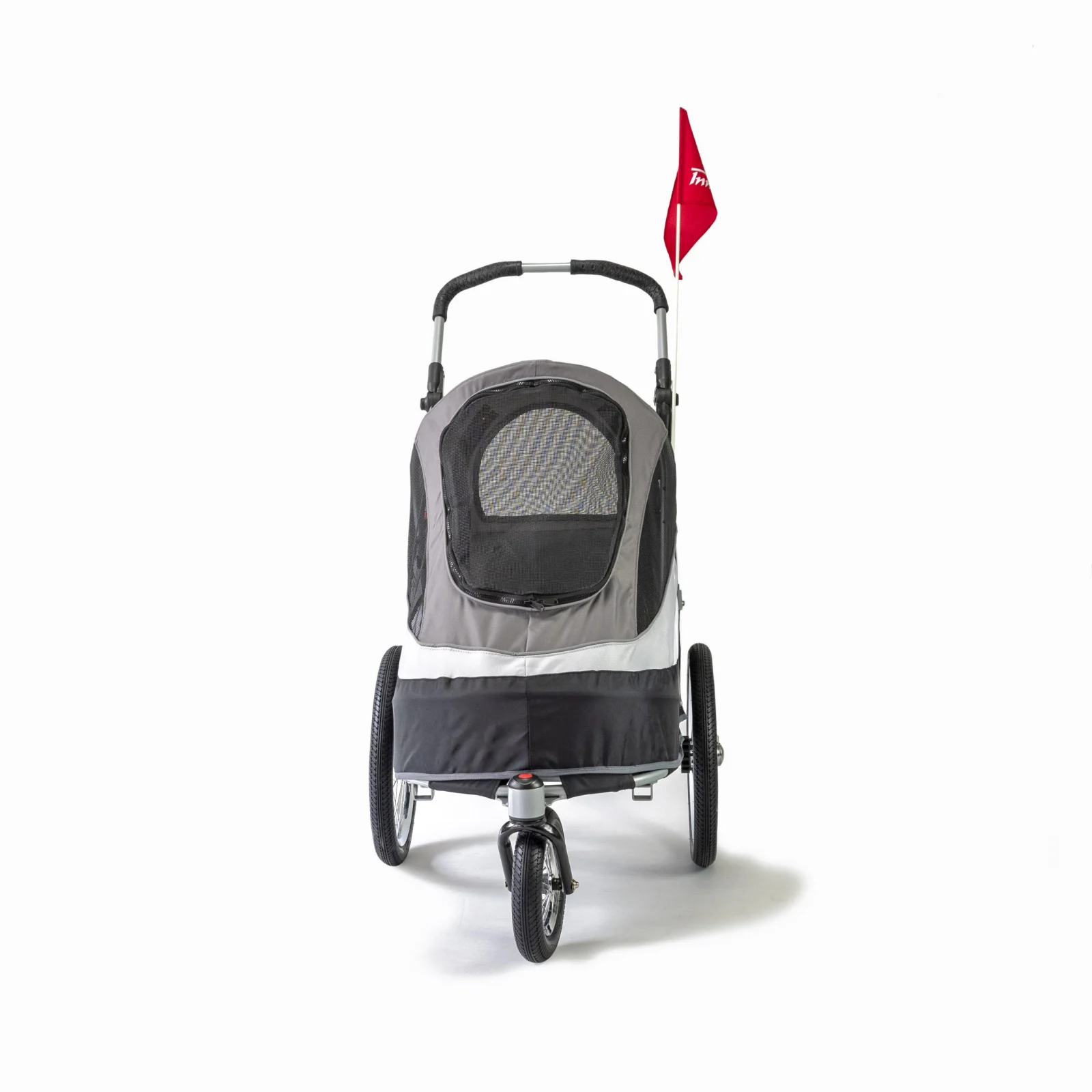 INNOPET WÓZEK DO ROWERU DLA PSA SPORTY DOG TRAILER DELUXE CZARNY/SZARY - Image 2