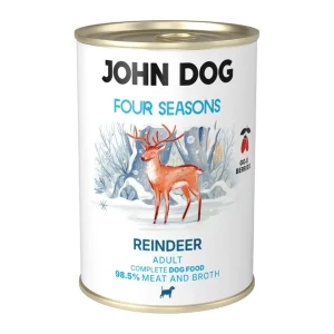 John Dog Four Seasons Renifer – mokra karma dla psa w puszce