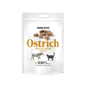 John Dog Freeze Dried Struś – liofilizowany przysmak dla psa i kota 30 g