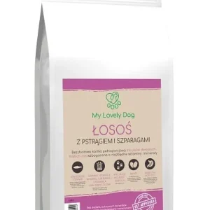 Karma bezzbożowa dla psa Łosoś z pstrągiem i szparagami małe rasy 2 kg