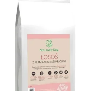 Karma bezzbożowa dla szczeniąt Łosoś z plamiakiem i szparagami dla szczeniąt bez zbóż 2 kg