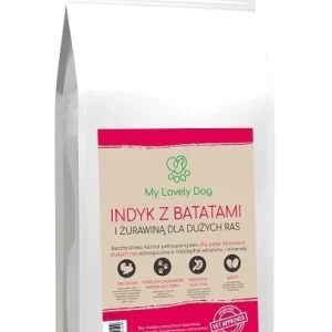 Karma bezzbożowa Indyk z batatami i żurawiną dla dużych ras 2kg