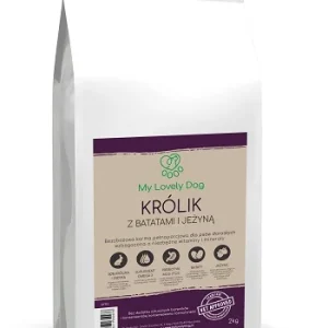Karma bezzbożowa niskotłuszczowa dla psa Królik z jeżyną 2 kg