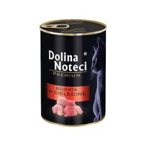 Karma mokra dla kota Dolina Noteci bogata w cielęcinę 400g