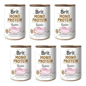 Karma Mokra dla Psa Brit Care Monoproteinowa Królik 400g x6