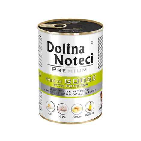 Karma mokra dla psa Dolina Noteci Premium Bogata w Gęś