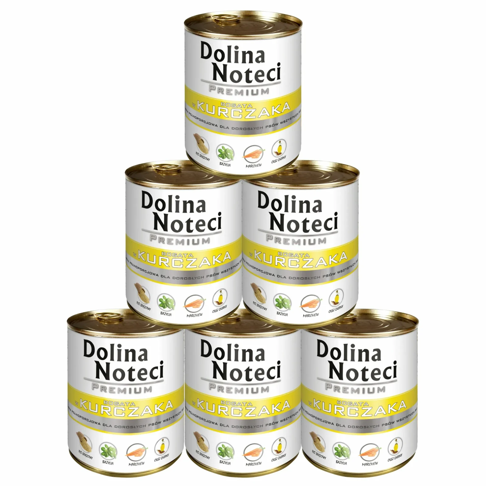 Karma mokra dla psa Dolina Noteci Premium Kurczak 6x800g