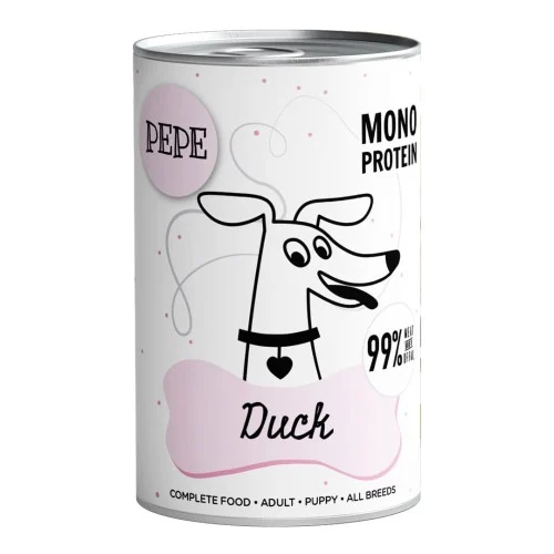 Karma Mokra dla Psa Pepe Monoproteinowa Kaczka 400g