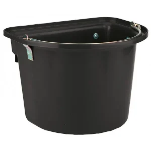 KERBL Pojemnik na paszę z zawiesiem, 12 l, czarny