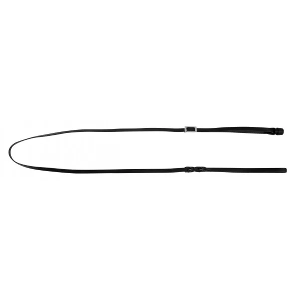 KERBL Smycz skórzana GoLeyGo Vegas, z Adapterem,czarna, 10mm x 105-165cm,S,max.15kg