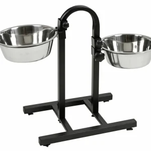 KERBL Stojak z 2 miskami regulowany 2800 ml