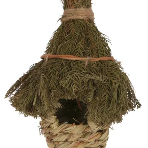 KERBL Wiszące gniazdo dla ptaków z trawy, 27 cm x Ø 12 cm