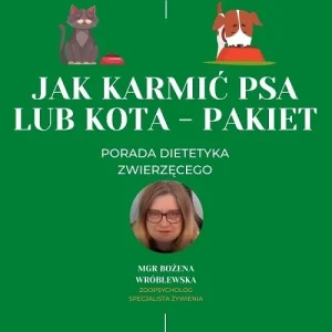 Kompleksowa konsultacja dietetyka zwierzęcego dla psa lub kota – pakiet 3 kolejnych konsultacji