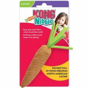 Kong Cat Nibble Carrots – Zabawka Dentystyczna z Kocimiętką