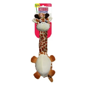 Kong Danglers Giraffe 60cm – Żyrafa z Piszczałką i Szeleszcząca Szyją