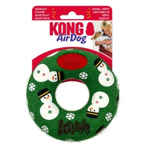 KONG Holiday AirDog Squeaker Donut M