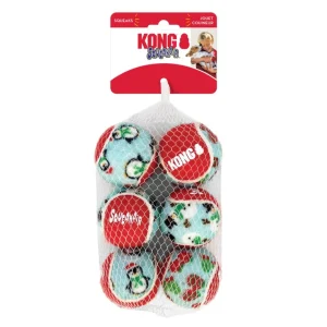 Kong Holiday Christmas SqueakAir Ball 6szt