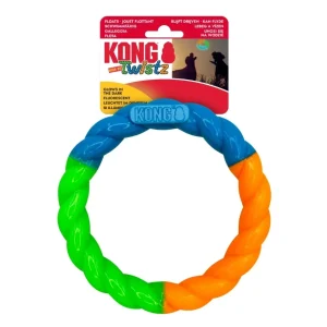 Kong Ring Twistz High-viz – gumowe ringo dla psa S