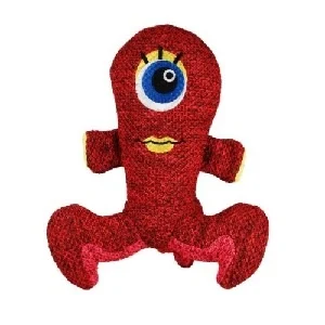 KONG® Woozles mocna czerwona zabawka dla psa M