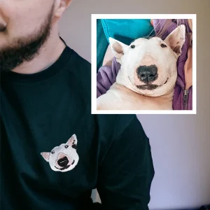 Koszulka z personalizowanym haftem czarna