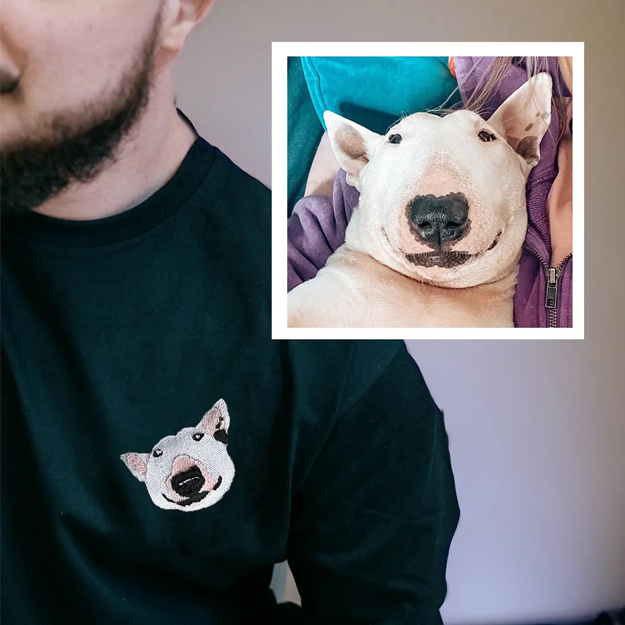 Koszulka z personalizowanym haftem czarna