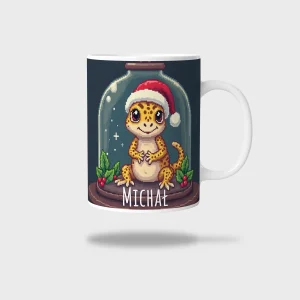 Kubek ceramiczny biały z nadrukiem 330ml GEKON PIXEL