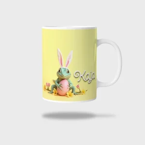 Kubek ceramiczny biały z nadrukiem 330ml JASZCZURKA
