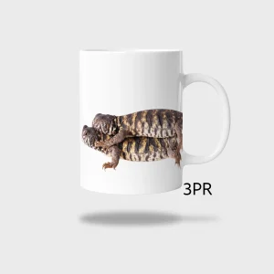 Kubek ceramiczny biały z nadrukiem 330ml JASZCZURKA