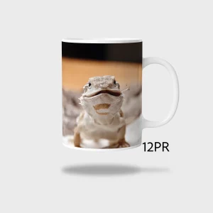 Kubek ceramiczny biały z nadrukiem 330ml JASZCZURKA