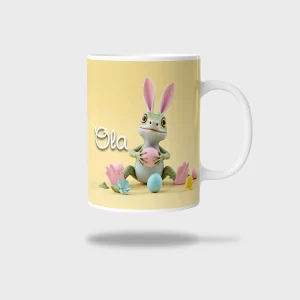 Kubek ceramiczny biały z nadrukiem 330ml JASZCZURKA
