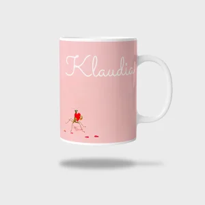 Kubek ceramiczny biały z nadrukiem 330ml MODLISZKA