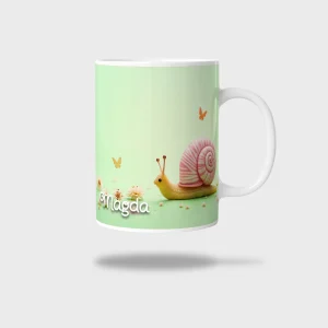 Kubek ceramiczny biały z nadrukiem 330ml ŚLIMAK