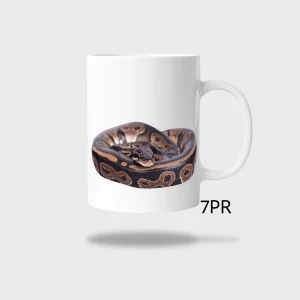 Kubek ceramiczny biały z nadrukiem 330ml WĄŻ