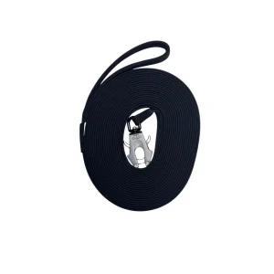 Linka treningowa IronTrain PVC 10 m z karabińczykiem Czarny