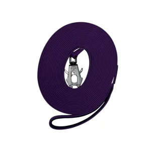 Linka treningowa IronTrain PVC 10 m z karabińczykiem Fioletowy