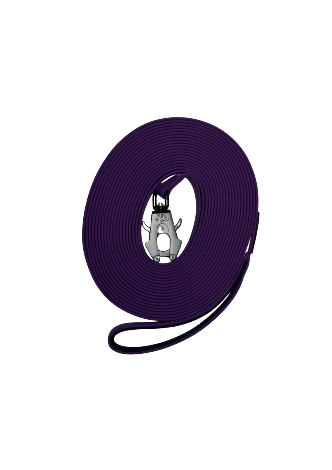 Linka treningowa IronTrain PVC 10 m z karabińczykiem Fioletowy