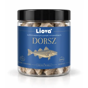 Liova Kawałki Dorsz 40 g – liofilizowany przysmak dla psa i kota