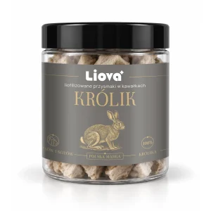 Liova Kawałki Królik 40 g – liofilizowany przysmak dla psa i kota