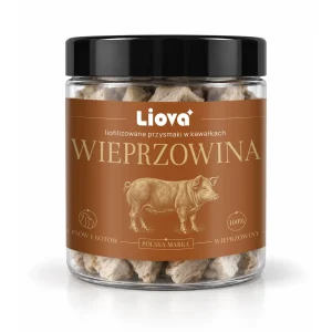 Liova Kawałki Wieprzowina 40 g – liofilizowany przysmak dla psa i kota