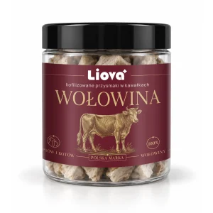 Liova Kawałki Wołowiny 40 g – liofilizowany przysmak dla psa i kota