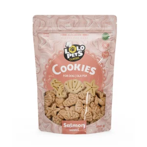 LOLO PETS Ciastka dla psa - łosoś 350g