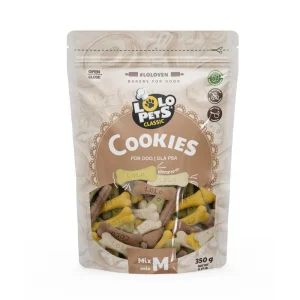 LOLO PETS Ciastka kości Mix dla psa M 350g