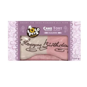 LOLO PETS Tort dla psa "Happy Birthday" owoce lasu 250g